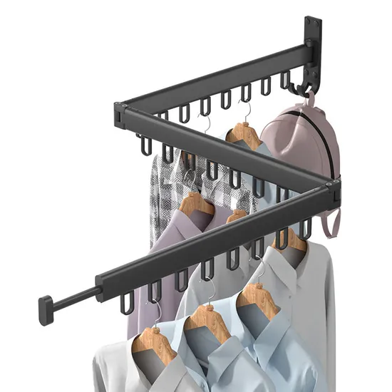 Bathroom Accessories Hangers Wall Mount Balcony Quilt Folding Hook Clothes Drying Rack