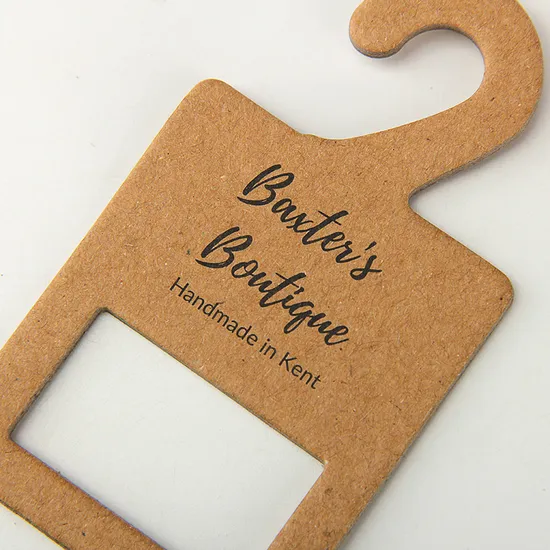 Custom Recycled Kraft Paper Cardboard Hook Hanger for Dog Collar