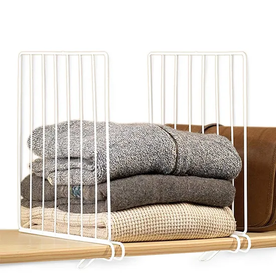 OEM Metal Clothes Organizer Cabinet Storage Rack Closet Shelf Divider