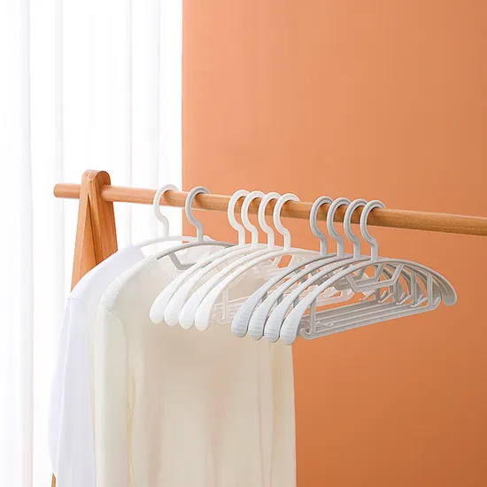 Semi-Circle Non-Slip Non-Slip Hanger Household Adult Plastic Bedroom Hanger Wardrobe Clothes Hanger Dry and Wet Dual-Use