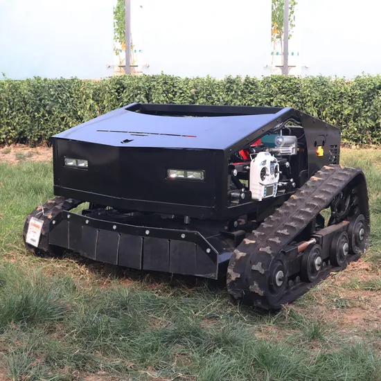Crawler Mower Weeding Efficiently Mowing Height Grass Cutter Robot Remote Control Lawn Mower
