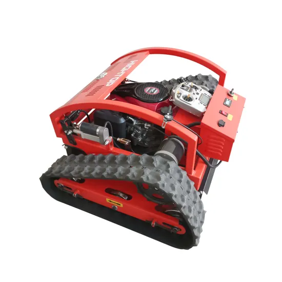 Agriculture Wheel Small Cordless Mini Smart Self Automatic Gasoline Remote Control Big Robot Remote Lawn Mower with Crawler Tracks