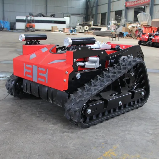 Robot Tracked Gasoline Remote Control Tracked Lawn Mower Automatic Mini Gasoline Remote Control Slope Lawn Mower