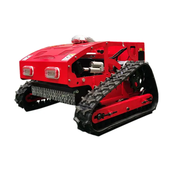 Manufacturer′s Remote-Controlled Four-Wheel Drive Tracked Lawn Mower Small All Terrain Gasoline Type Professional Lawn Mowing