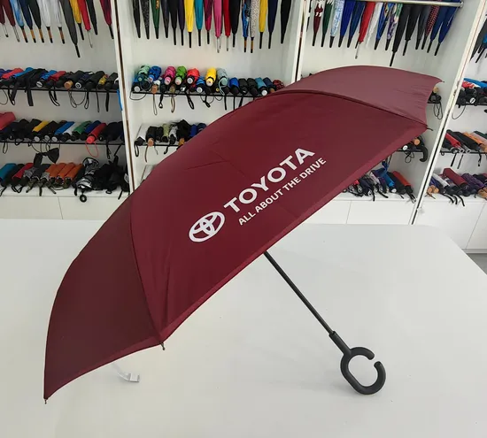 Reverse Umbrella Inverted Printed Logo for Promotions