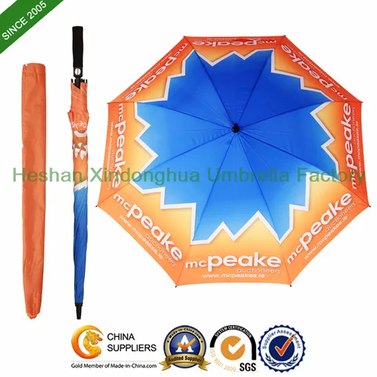 Hot Sale All Over Full Printed Design Heat Transfer Printing Gift Customized Golf Umbrella (GOL-0030FA(C))