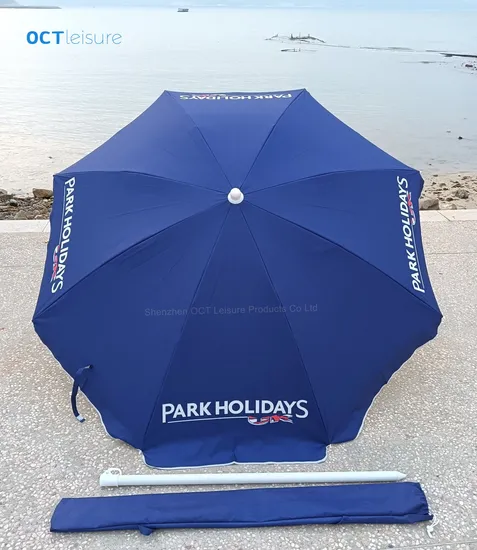 Customized Premium Beach Sun Umbrella with UV Protection Windproof