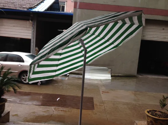 Striped Outdoor Sunshade Beach Umbrella (U5027)