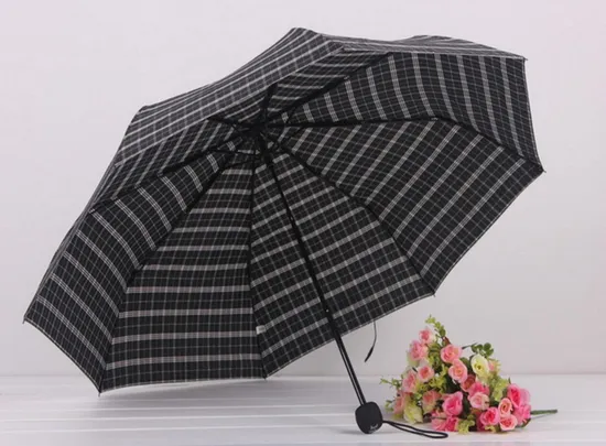 Steel Lattice Tri-Folded Umbrella with OEM Brand
