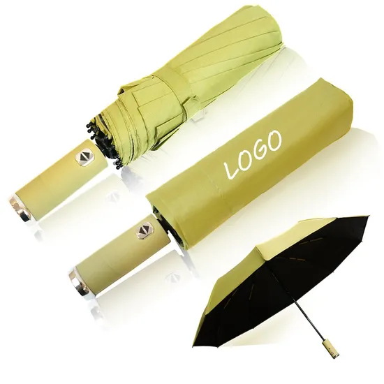 Unisex Travel Umbrella with Three Folding Design and Anti-UV Protection for Men and Women