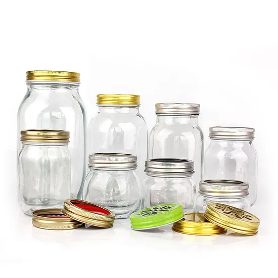 Wide Mouth Square Round 5oz 8oz 10oz 12oz 16oz 25oz 32oz 1500ml 2000ml Mason Jars Food Storage Jar with Split Type Lid