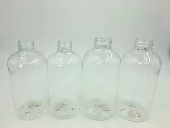 in Stock Our Warehouse Cheap Price 100ml 150ml 500ml Shoulder-to-Shoulder Clear Plastic Transparent Blue Pet Bottles