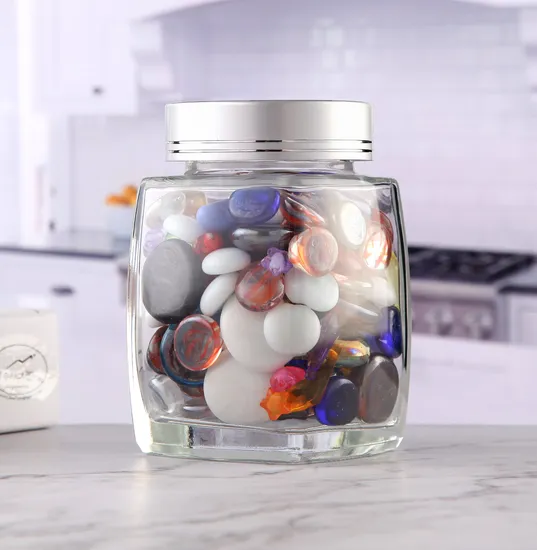 Wholesale Glass Food Storage Jar Honey Jars Customize Jam Packaging Glass Jars with Cap
