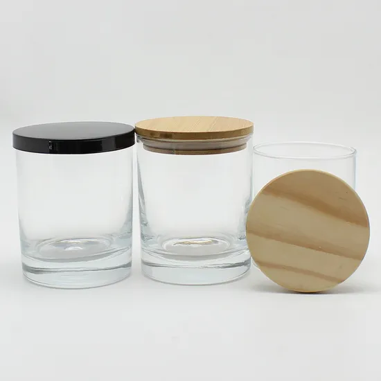 240ml 350ml Wholesale Candle Jar Heavy Bottom Glass Candle Vessel