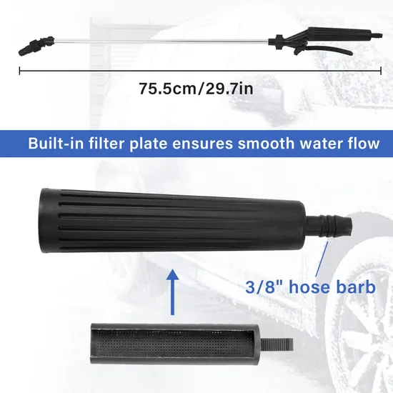 Adjustable Pressure Car Wash Garden Long-Reach Telescopic Spray Gun