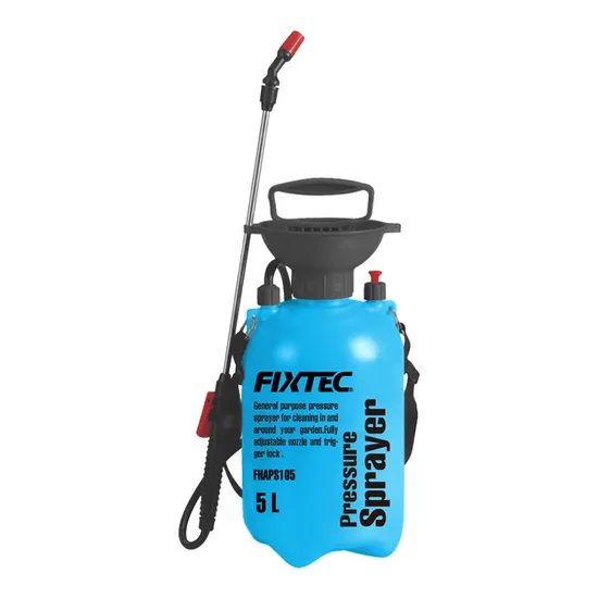 Fixtec 5L Pressure Sprayer 1.6bar Pressurized Lawn & Garden Water Spray Bottle with for Spraying Plants, Garden Watering and Household Cleaning