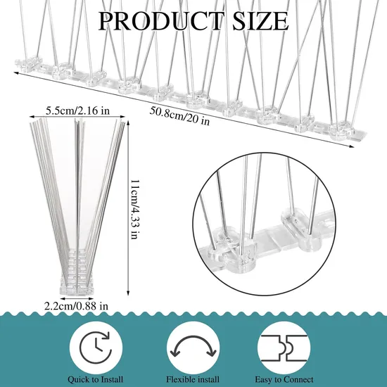 Outdoor Anti Bird Thorn Device Anti Pigeon Bird Thorn Anti Pigeon Spike