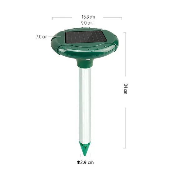 Outdoor Solar Mole Repeller: Rechargeable and Eco-Friendly Pest Solution