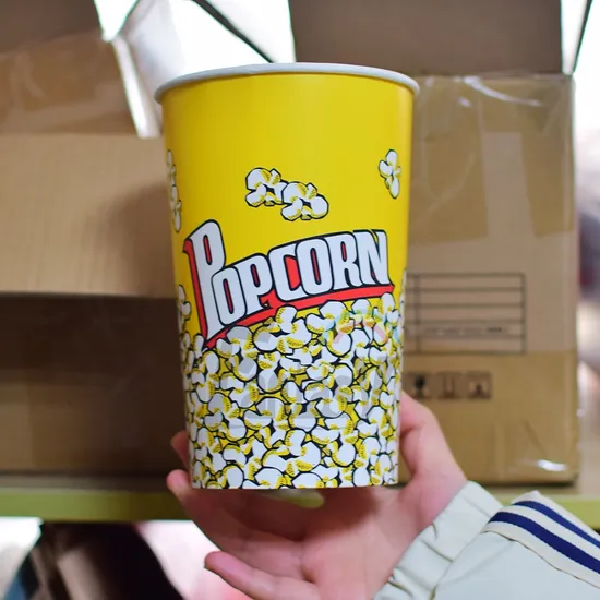 Biodegrade Paper 64oz 80oz 85oz 120oz 130oz Custom Logo Printed Barrel Bucket