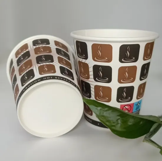 Factory Hot Selling Good Quality 10 Oz 320g+18PE Single Wall Creative Disposable Paper Coffee Cup Hot Beverage