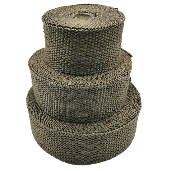 Exhaust Pipe Insulation Heat Proof Lagging Insulating Band High Temperature Protection Hitteband Basalt Titanium Exhaust Heat Wrap