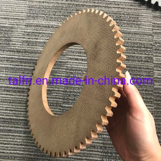 59/72/75 Teeth Laminated Gear Clutch Facing for Engineering Machinery