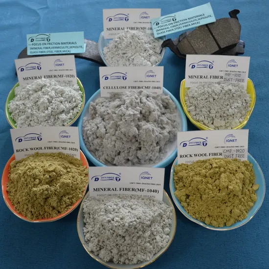 Professional Production Rock Wool Fiber Ymf-1020 (Dust-Free) No-Asbestos Mineral Fiber Mf-1010 (Dust-Free) for Manufacturing Brake Pads and Brake Lining