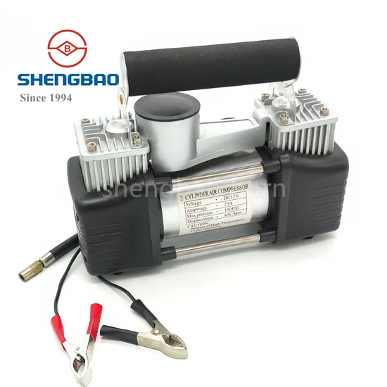 12V 2*30 Mmdouble Cylinder Tire Inflator, Mini Air Compressor