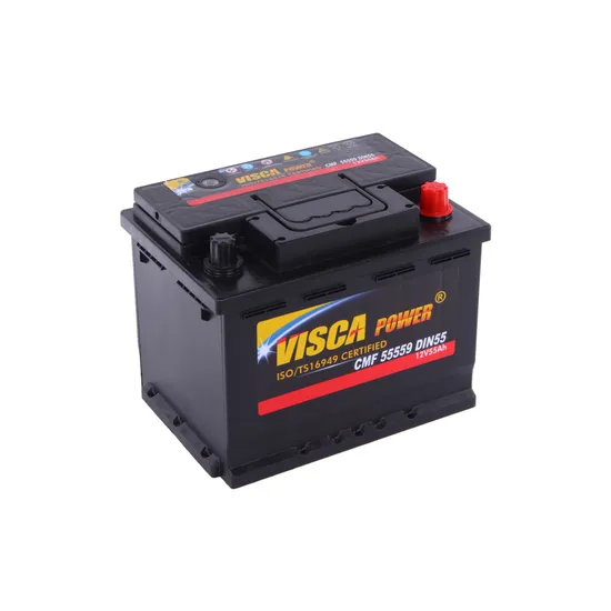 Maintenance Free Car Battery 55559 12V 55ah (MF DIN55) Visca Power Sealed Lead Acid Battery Factory Supply