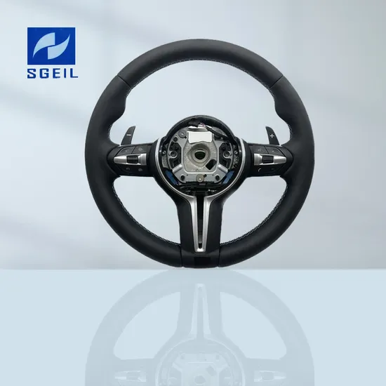Auto Parts Elegant Customizable Steering Wheel Full Leather Steering Wheel with Paddle Shifters for BMW M Sport F80, F82, F87, F12, F13, F86, F33, M2, M3,