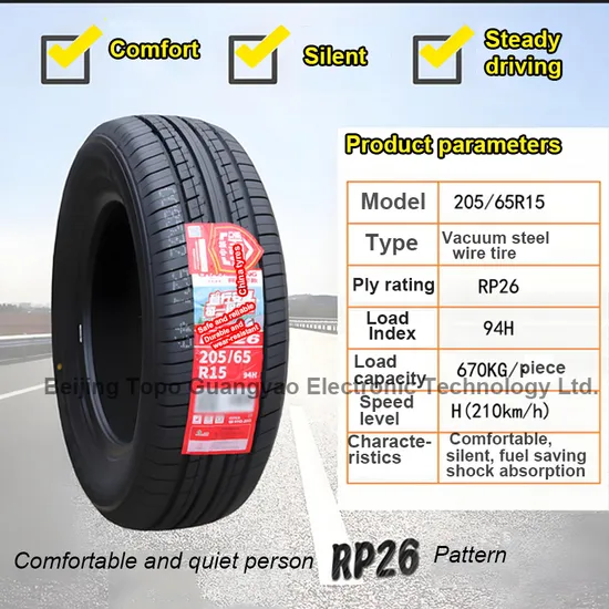 Suitable for Vans, Trucks, Buses, Luxury Sedans Ect Many Car Tires 205/65r15
