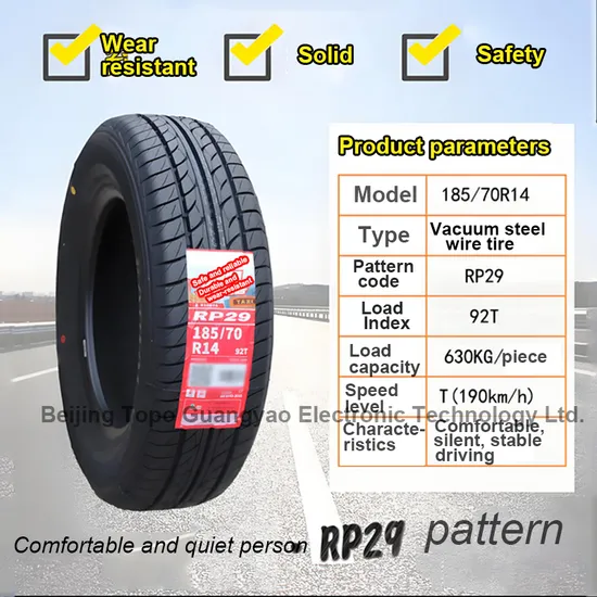 Suitable for Daily Urban Driving, Business Vehicles That Require High Load Capacity with Certain Speed Performance Tires 185/70r14