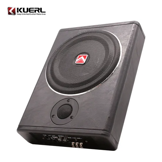 Portable 12V Mini High Power Under Seat Car Subwoofer Active Car Audio Slim 8 Inch Subwoofer