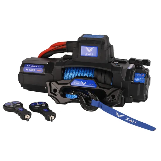 10000lbs Synthetic Rope DC12V 24V Recovery Winch
