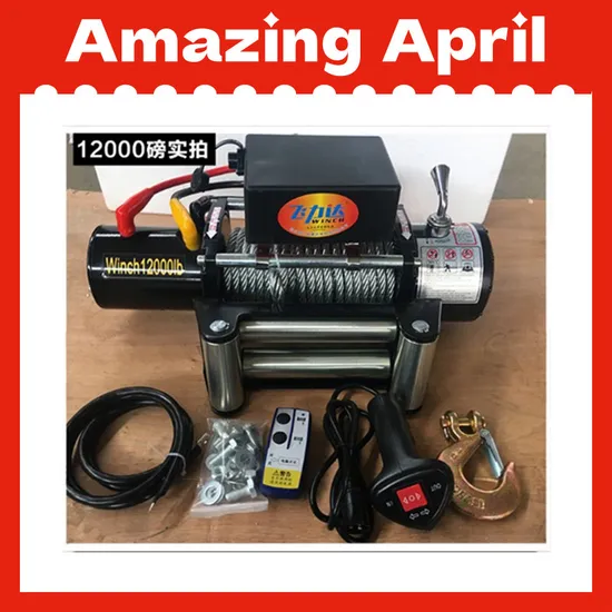 Hongyuan Manufacturer ATV/UTV Full Planetary Gear Electric off-Road Winch 12000lbs