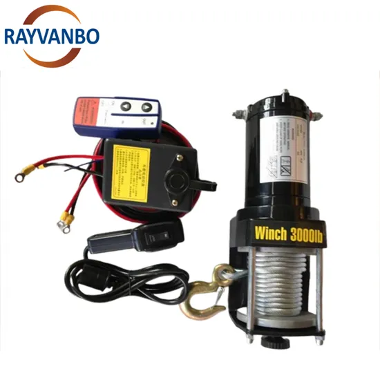 China Reliable Supplier Wire Rope Car Electric Winch High Pressure Low Voltage DC 12V/24V