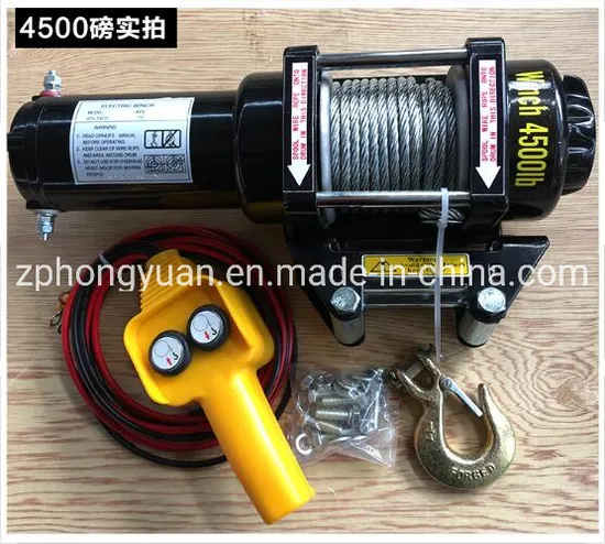 Hongyuan DC12V 24V Winch 4500lb Car Auto Winch Factory Direct Sale