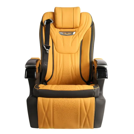 Luxury Genuine Leather Captain Manual Car Seat for MPV Metris Vito Sprinter Modification with Wireless Charging Zero Gravity Mode