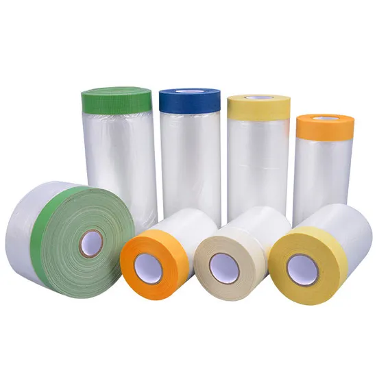 Pre Taped Masking Film & Masking Paper 2700mm 2100mm 1400mm 1100mm 550mm 300mm