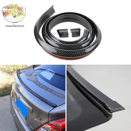 Fashion Sports Car Spoiler Carbon Fiber Tail, 3.5cm Wide Tail Spoiler Cool and Trendy Hot Selling