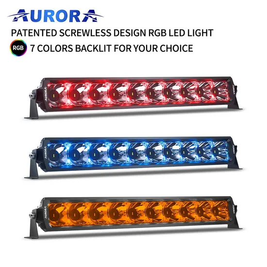 New Multi Color Change Car Offroad RGB LED Light Bar