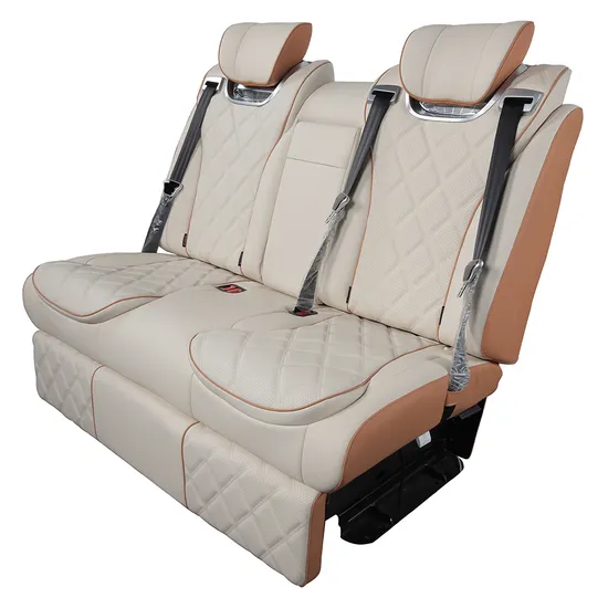 Business Car MPV Electric Massage Seat Back Row Three-Seat Sofa for Benz Toyota Haice (XMZX002)