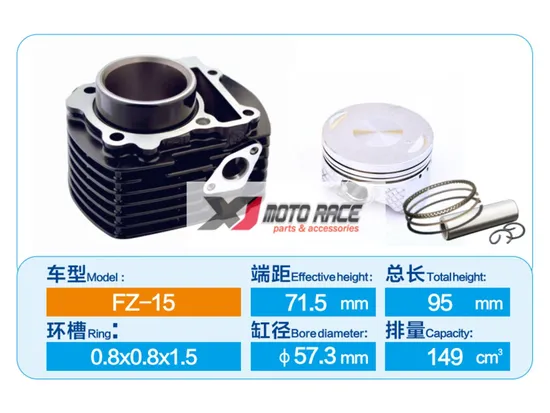 High Quality Motorcycle Engine Parts Motorcycle Cylinder Block Kit Motorcycle Cylinder Fit for YAMAHA Fazer Fz-15