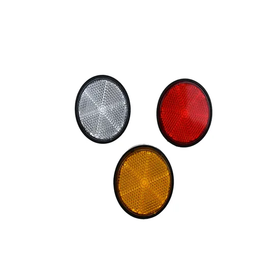 Yh3230 Motorcycle Reflector Plastic Round Motorcycle Electric Vehicle Traffic Safety Side Rear Reflex Reflectors