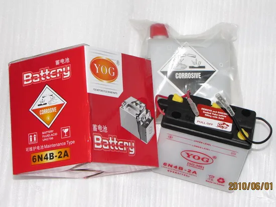 Motorcycle Spare Parts - Conventional Battery (6N4B-2A) 12n36A Yb4lb