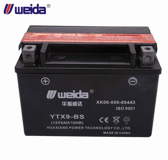 Weida 12V8ah Motorcycle Dry Charged Battery