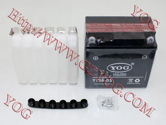 Yog Motorcycle Power Supply Gel Rechargeable Battery 12V -5ah, Ytx4-BS, 12n5gel