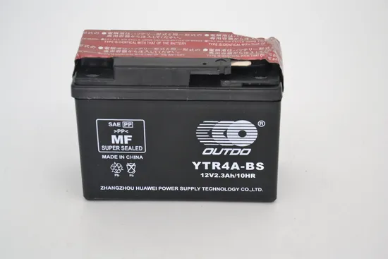 12V2.3ah Outdo Dry Charged Mf Maintenance Free Lead Acid Motorcycle Battery
