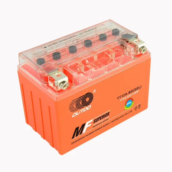 12V9.5ah Yt12A-BS Outdo Valve Regulated Gel Maintenance Free Factory Activated Power Sports High Performance Rechargeable Lead Acid Motorcycle Battery