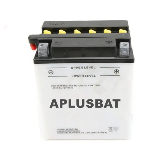 Outstanding Performance Rechargeable Dry Charged Lead Acid Conventional Motorcycle Motor Batteries 12n14-3A 12V14ah